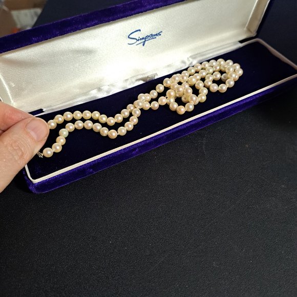 Vintage cultured pearl necklace - Picture 1 of 5